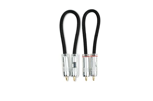 Pro-Ject Connect it Line S RCA, Hochwertiges Cinch Audiokabel mit OFC-Kupferleiter und vergoldeten Steckern (0,82m) von Pro-Ject Audio Systems