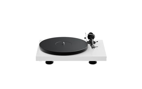 Pro-Ject Debut Evo 2, Audiophiler Plattenspieler der nächsten Generation mit Carbon Tonarm und elektronischer Geschwindigkeitsumschaltung, Made in Europe (Weiß Hochglanz) von Pro-Ject Audio Systems
