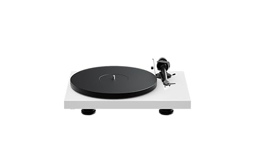 Pro-Ject Debut Evo 2, Audiophiler Plattenspieler der nächsten Generation mit Carbon Tonarm und elektronischer Geschwindigkeitsumschaltung, Made in Europe (Weiß Satin) von Pro-Ject Audio Systems