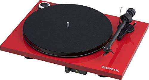 Pro-Ject Essential III HP, Audiophiler Plattenspieler mit Kopfhörerausgang (Rot) von Pro-Ject Audio Systems