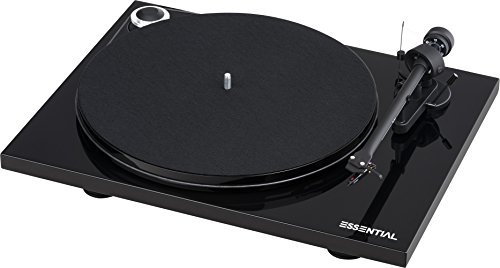 Pro-Ject Essential III Phono, Audiophiler „Best Buy“ Plattenspieler mit Phono Vorstufe (Schwarz) von Pro-Ject Audio Systems