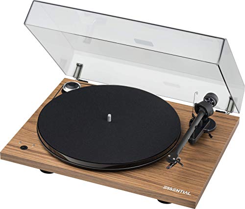 Pro-Ject Essential III Recordmaster, Audiophiler „Best Buy“ Plattenspieler mit elektronischer Geschwindigkeitsumschaltung und USB Ausgang (Walnuss) von Pro-Ject Audio Systems