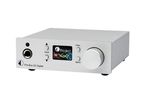 Pro-Ject Pre Box S2 Digital, Audiophiler Stereo Vorverstärker (Silber) von Pro-Ject Audio Systems