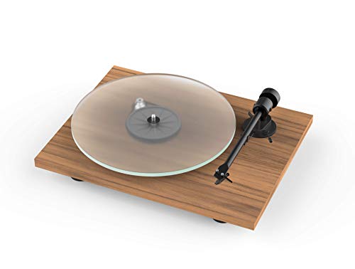 Pro-Ject T1 BT, Audiophiler Einstiegs-Plattenspieler der neuen Generation mit Wireless Audio Streaming und eingebautem Phono-Preamp (Walnuss) von Pro-Ject Audio Systems