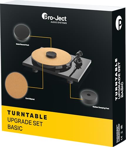 Pro-Ject Upgrade Set Basic -Plattenspieler-Zubehör - Record Puck E, Cork IT, Damp IT - Klangverbesserung, Vermeidet statische Belastung, Kein Werkzeug erforderlich, Universell kompatibel - Schwarz Pro-Ject Upgrade Set Basic -Plattenspieler-Zubehör - Record Puck E, Cork IT, Damp IT - Klangverbesserung, Vermeidet statische Belastung, Kein Werkzeug erforderlich, Universell kompatibel - Schwarz von Pro-Ject Audio Systems