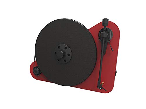 Pro-Ject VT-E R, Vertikaler Plug&Play Plattenspieler, Rechtshänder (Rot) von Pro-Ject Audio Systems