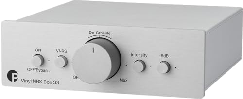 Pro-Ject Vinyl NRS Box S3, Rauschunterdrückung mit De-Crackle-Funktion zur Reduzierung von Klicks und Knacksern (Silber) von Pro-Ject Audio Systems