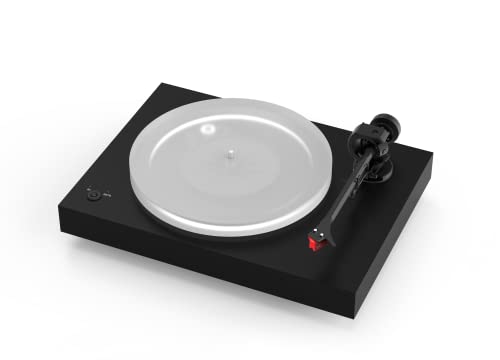 Pro-Ject X2 B, True Balanced Plattenspieler mit elektronischer Geschwindigkeitsumschaltung, Carbon Tonarm und Acrylplattenteller, inkl. Ortofon Quintet Red, Matt Schwarz von Pro-Ject Audio Systems