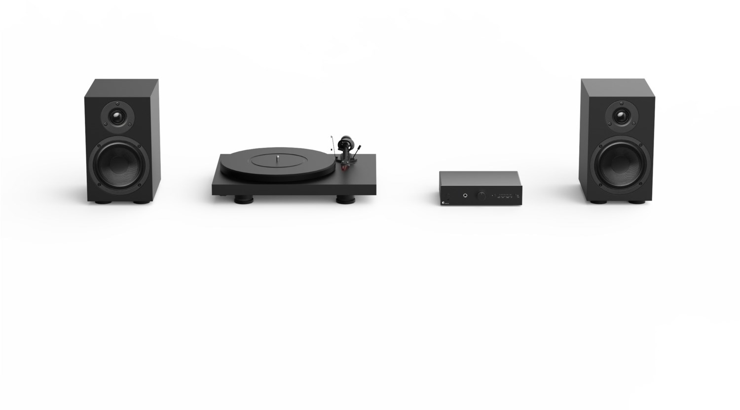 Colourful Audio System Hifi-System satin schwarz Colourful Audio System Hifi-System satin schwarz von Pro-Ject