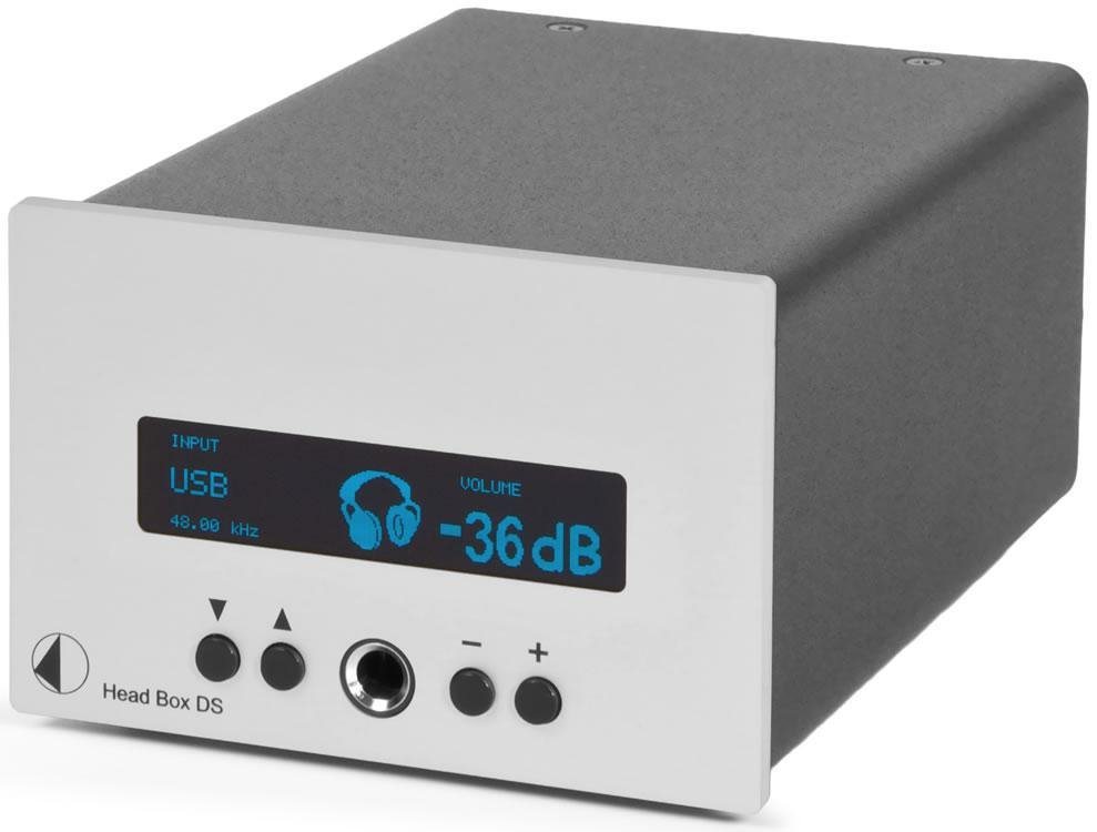 Pro-Ject Head Box DS silber Kopfhörer AMP D/A Wandler Audioverstärker von Pro-Ject