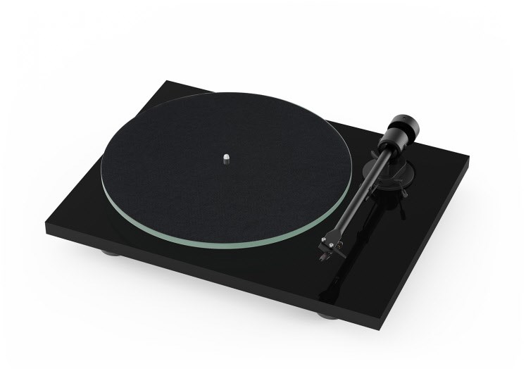 T1 BT OM 5e Plattenspieler mit Bluetooth hochglanz schwarz von Pro-Ject