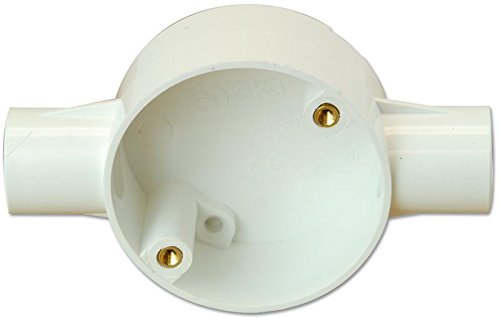 Pro Power CJB20/2W 2-Wege Durchgangsdose, 20 mm System, weiß von Pro Power