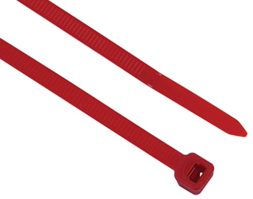Pro Power Kabelbinder, 300 x 4,80 mm, Rot, 300 x 4,8 mm, 100 Stück von Pro Power