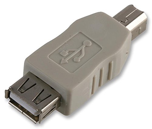 Pro Power PEC0051 USB 2.0 A Buchse auf USB 2.0 B Stecker Adapter, lichtgrau von Pro Power