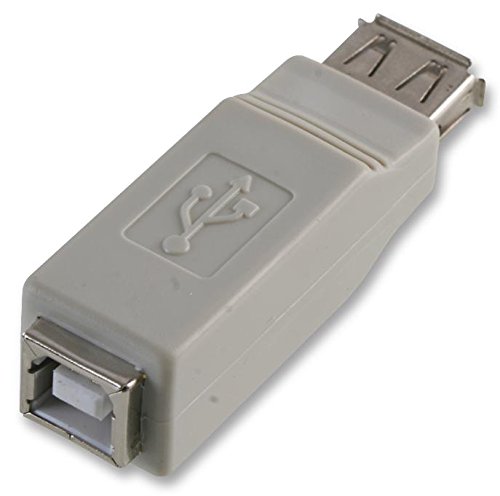 Pro Power PEC0052 Adapter USB 2.0 A Buchse auf USB 2.0 B Buchse, Hellgrau von Pro Power