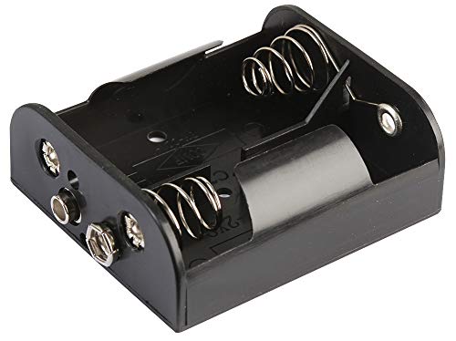 Pro Power PP002035 2x C Batteriehalter schwarz Spiralfederkontakt, Snap Fit Pro Power PP002035 2x C Batteriehalter schwarz Spiralfederkontakt, Snap Fit von Pro Power