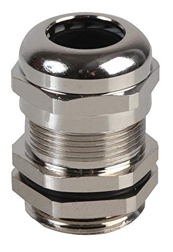 Pro Power PP002695 PG- mA PG13,5 Vernickelte Kabelverschraubung, Messing, 8-12 mm Durchmesser von Pro Power