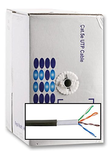 Pro Power PP0028 Ethernet-Kabel für den Außenbereich, Cat5e, UTP, 305 m, Schwarz von Pro Power