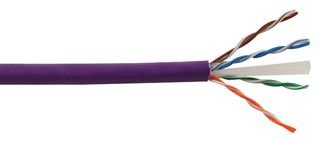 Pro Power PP6139 Cat6 Netzwerkkabel, ungeschirmt, rauchfrei, 305 m, Violett von Pro Power