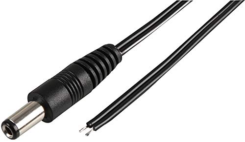 Pro Power PPW00023 Netzkabel, 2,5 mm Gleichstrom-Stecker auf Enden, 5 m von Pro Power