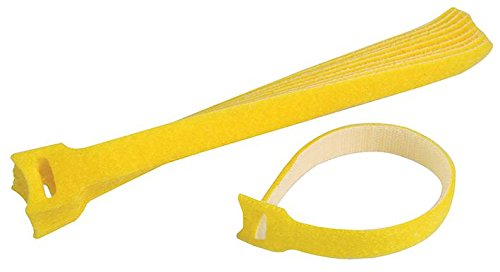 Pro Power SHMG210YELL Klett-Kabelbinder, 200 x 16 mm, Gelb, 10 Stück von Pro Power