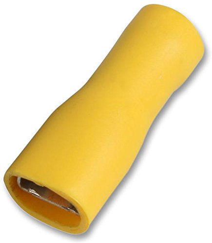 Pro Power STFDFD5-250 Quetschklemme, weiblich, gelb, 20A, 6,3 mm, 100 Stück von Pro Power