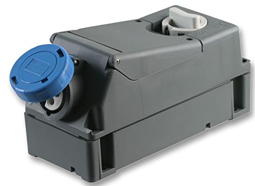 Pro Power TM1663IRA Steckdose mit Schalter, 16 A, 240 V, 2P+E, Blau von Pro Power