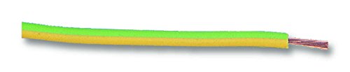 Pro Power TR 1,00 mm GRN/YEL Tri-Rated Schaltgerät-Draht, grün/gelb, 1,0 mm, 100 m von Pro Power