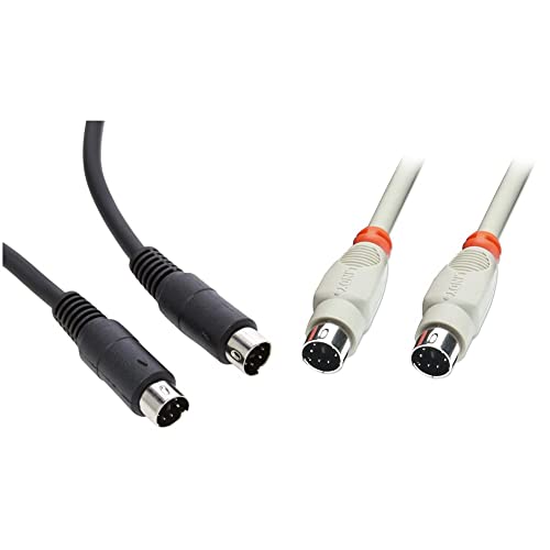 Pro Signal PSG00150 Mini-DIN (PS/2), 6-polig, Stecker auf Stecker, 1,5 m, Schwarz & LINDY 33265 PS/2 Anschlusskabel 1m von Pro Signal