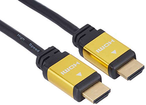Pro Signal PSG04109 HDMI-Kabel mit Ethernet, Stecker auf Stecker, vergoldete Metallköpfe, 1 m, Schwarz von Pro Signal
