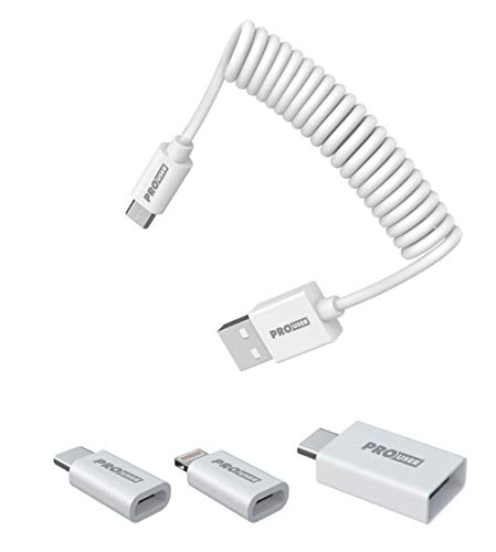 Pro User All-in-1 USB-Kabel: Ein Allrounder der Spitzenklasse mit 6 Anschluss Kombinationen: USB Lightning Anschluss fürs iPhone, USB-C und Micro USB Anschlüsse für universelle Kompatibilität von Pro User