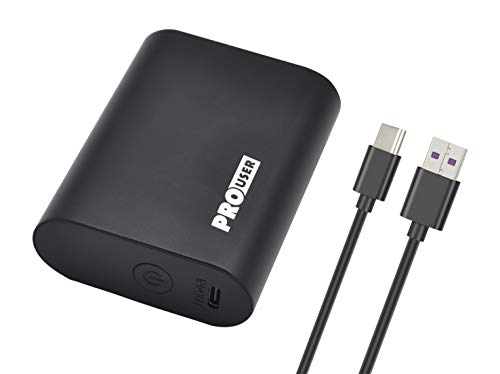 Pro User Powerbank 10000mAh: super schneller Hochleistungs-Akku mit 18W und USB-C Power Delivery - Neue Li-Io 21700 Technologie: Kleiner, Leichter und Schneller; State-of-The-Art-Power Delivery von Pro User