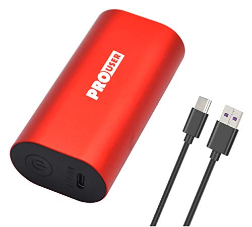 Pro User Powerbank 5000mAh: zukunftsweisendes Kraftpaket mit 18W und 2 Ausgängen - Neue Li-Io 21700 Technologie: Kleiner, Leichter und schneller; State-of-The-Art-Power Delivery von Pro User