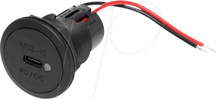 BST 67361000 - KFZ - Power USB-C Einbausteckdose PD/QC, mit LED, ohne Montagepl von ProCar