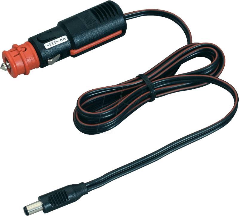 BST ZULEITUNG 26 - KFZ - Universalstecker auf Hohlstecker 2,1x5,5mm, 2m, gerade von ProCar