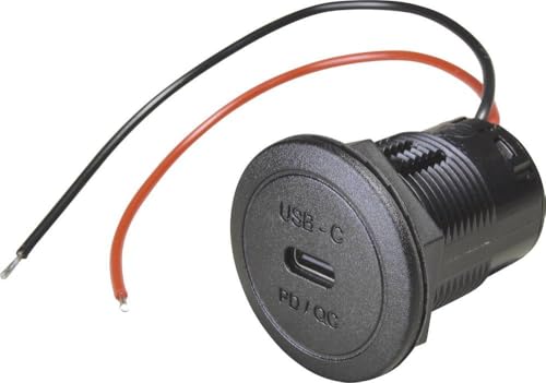 ProCar Power USB-C Einbausteckdose PD/QC EV o. LED max. 50 Watt Belastbarkeit Strom max.=3A 12 oder ProCar Power USB-C Einbausteckdose PD/QC EV o. LED max. 50 Watt Belastbarkeit Strom max.=3A 12 oder von ProCar