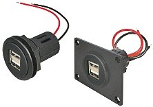 ProCar Power USB Doppelsteckdose mit Montageplatte 2 x 2,5 A ProCar Power USB Doppelsteckdose mit Montageplatte 2 x 2,5 A von ProCar