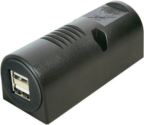 ProCar USB-Aufbau-Doppelsteckdose Belastbarkeit Strom max.=5A Passend für (Details) USB-A Steckdose von ProCar