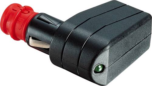 ProCar Universal-Winkelstecker mit LED Belastbarkeit Strom max.=7.5A Passend für (Details) Zigarett von ProCar