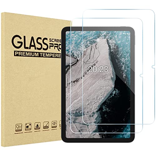 ProCase 2 Stück Displayschutzfolie für 10,36 Zoll Nokia T21 T20 2022/2021, Screen Protector Bildschirm Schutzfolio, gehärtetes Glas Schutzglas für Nokia 10,4 Zoll T21 T20 Android 11 Tablet von ProCase