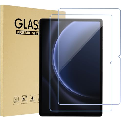 ProCase 2 Stück Displayschutzfolie für Galaxy Tab S9 FE 10.9"/ S9 2023/ Tab S8 2022/ Tab S7 2020 11", 9H Härte Gehärtetes Glas Bildschirmschutzfolie für Galaxy Tablet SM-X510/X710/X700/T870 -Klar von ProCase