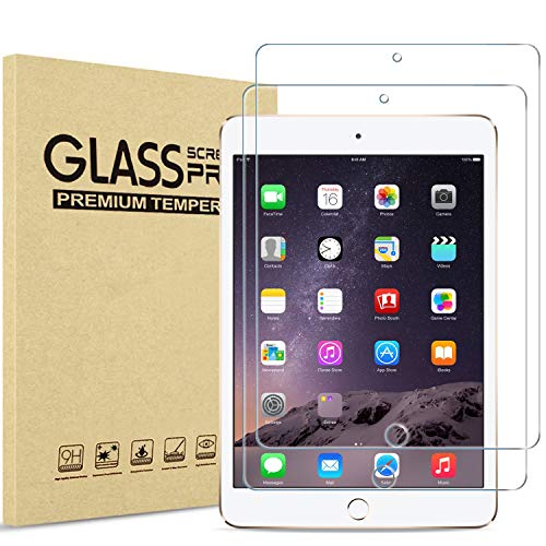 ProCase 2 Stück Displayschutzfolie für iPad Mini 1, Mini 2, Mini 3 Bildchirmschutzfolio Screen Protector, Tempered Glass –Klar von ProCase