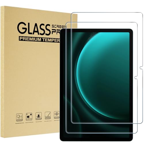 ProCase 2 Stück Displayschutzfolien für Galaxy Tab S9 FE Plus/Tab S9 Plus 12.4" 2023, 9H Härte HD Klarer Gehärtete Glas-Bildschirmschutz für 12.4 Zoll Samsung Tablet S9+ /S9 FE+ (SM-X610 X810) von ProCase