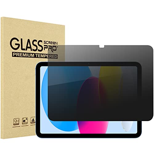 ProCase 4-Way Privacy Schutzglas Displayschutzfolie für iPad 10th Generation 10.9 2022, 360 Grad Anti-Spionage Tempered Glass Screen Film Guard für iPad 10.9" 10th Gen 2022 A2696/A2757/A2777 von ProCase