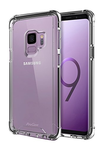 ProCase Handyhülle für Samsung Galaxy S9 Hülle, ProCase Slim Hybrid Schutzhülle Crystal Clear Cover für Samsung Galaxy S9 2018 -Klar von ProCase