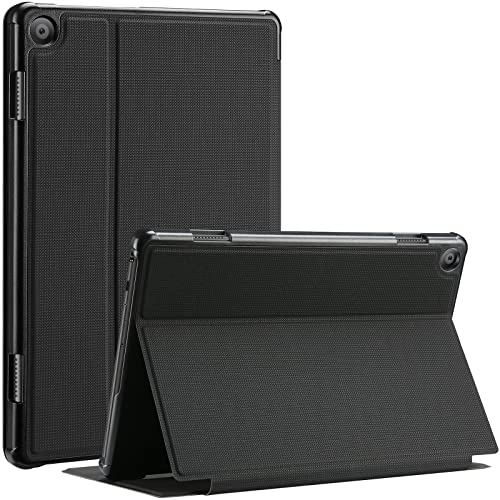 ProCase Hülle Book Case für 10,1 Zoll Lenovo Tab M10 (3rd Gen) 25,7cm (1920 x 1200, FHD Display) 2022 Klapp Stoßfest Mehrere Standwinkel Schutzhülle Smart Cover Auto Schlaf/Wach -Schwarz von ProCase