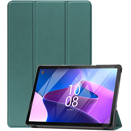ProCase Hülle für 10,1 Zoll Lenovo Tab M10 (3rd Gen) 25,7cm (1920 x 1200, FHD Display) 2022 Ultra Dünn Stander Hülle Stand Harte Hülle Schutzhülle Android Tablet -Grün von ProCase