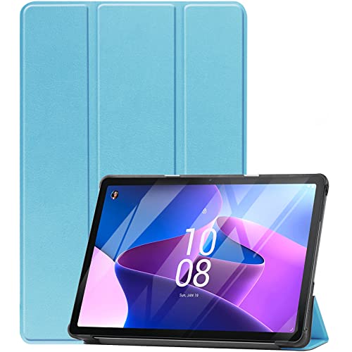 ProCase Hülle für 10,1 Zoll Lenovo Tab M10 (3rd Gen) 25,7cm (1920 x 1200, FHD Display) 2022 Ultra Dünn Stander Hülle Stand Harte Hülle Schutzhülle Android Tablet -Himmelblau von ProCase