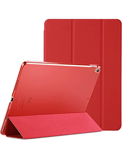 ProCase Hülle für 10,5 Zoll iPad Air 3 2019/ iPad Pro 2017, Ultra Dünn Case Cover mit transluzenter Rückseite, Auto Schlafen/Wachen Schutzhülle Kompatibel mit iPad Air 3 (3rd Gen)/ iPad Pro 10.5 -Rot von ProCase