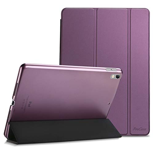 ProCase Hülle für 10,5 Zoll iPad Air 3 2019/ iPad Pro 2017, Ultra Dünn Case Cover mit transluzenter Rückseite, Auto Schlafen/Wachen Schutzhülle Kompatibel mit iPad Air 3 (3rd Gen)/ iPad Pro 10.5 -Lila von ProCase